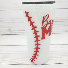 Load image into Gallery viewer, Baseball Mom Glitter Tumbler