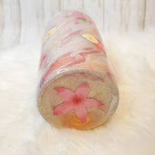 Load image into Gallery viewer, Marble Floral Glitter Tumbler