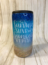 Load image into Gallery viewer, Beach Glitter Tumbler