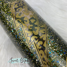 Load image into Gallery viewer, READY TO SHIP Camo, Leopard Print, and Skellies Glitter Tumbler