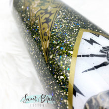 Load image into Gallery viewer, Camo, Leopard Print, and Skellies Glitter Tumbler