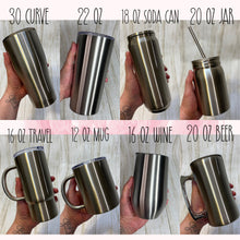 Load image into Gallery viewer, Pastel Beach Glitter Tumbler