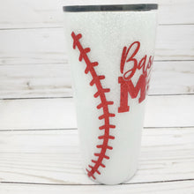 Load image into Gallery viewer, Baseball Mom Glitter Tumbler
