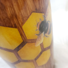 Load image into Gallery viewer, Woodgrain Bee Tumbler
