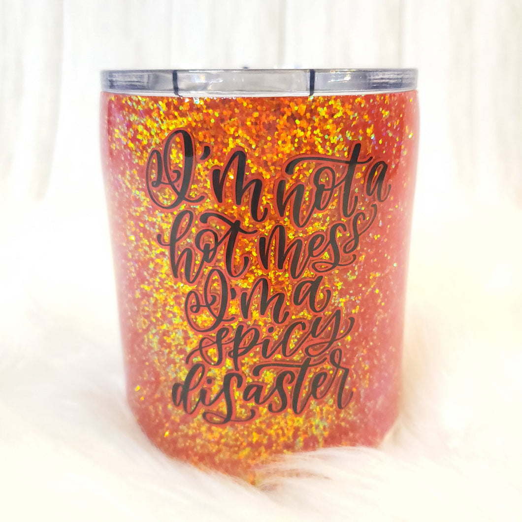 Hot Mess Glitter Tumbler