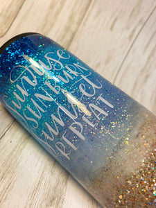 Beach Glitter Tumbler