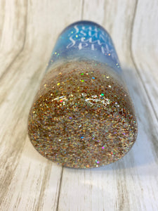 Beach Glitter Tumbler