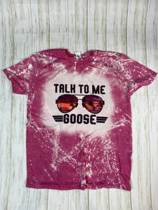 LARGE Talk To Me Goose Shine Bleach Shirt