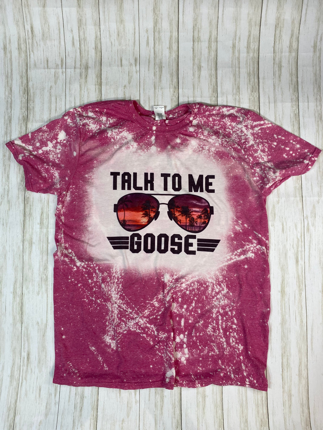 LARGE Talk To Me Goose Shine Bleach Shirt