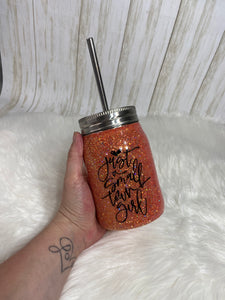 Small Town Girl Glitter Tumbler