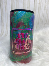 Load image into Gallery viewer, Drinks Well With Others Glitter Tumbler
