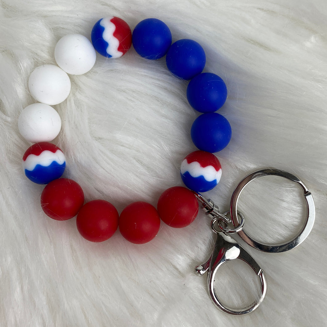 Patriotic Wristlet Keychain