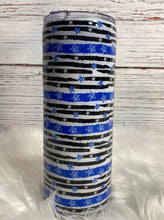 Load image into Gallery viewer, Back The Blue Glitter Tumbler
