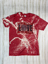 Load image into Gallery viewer, LARGE Red Line Bleach Shirt
