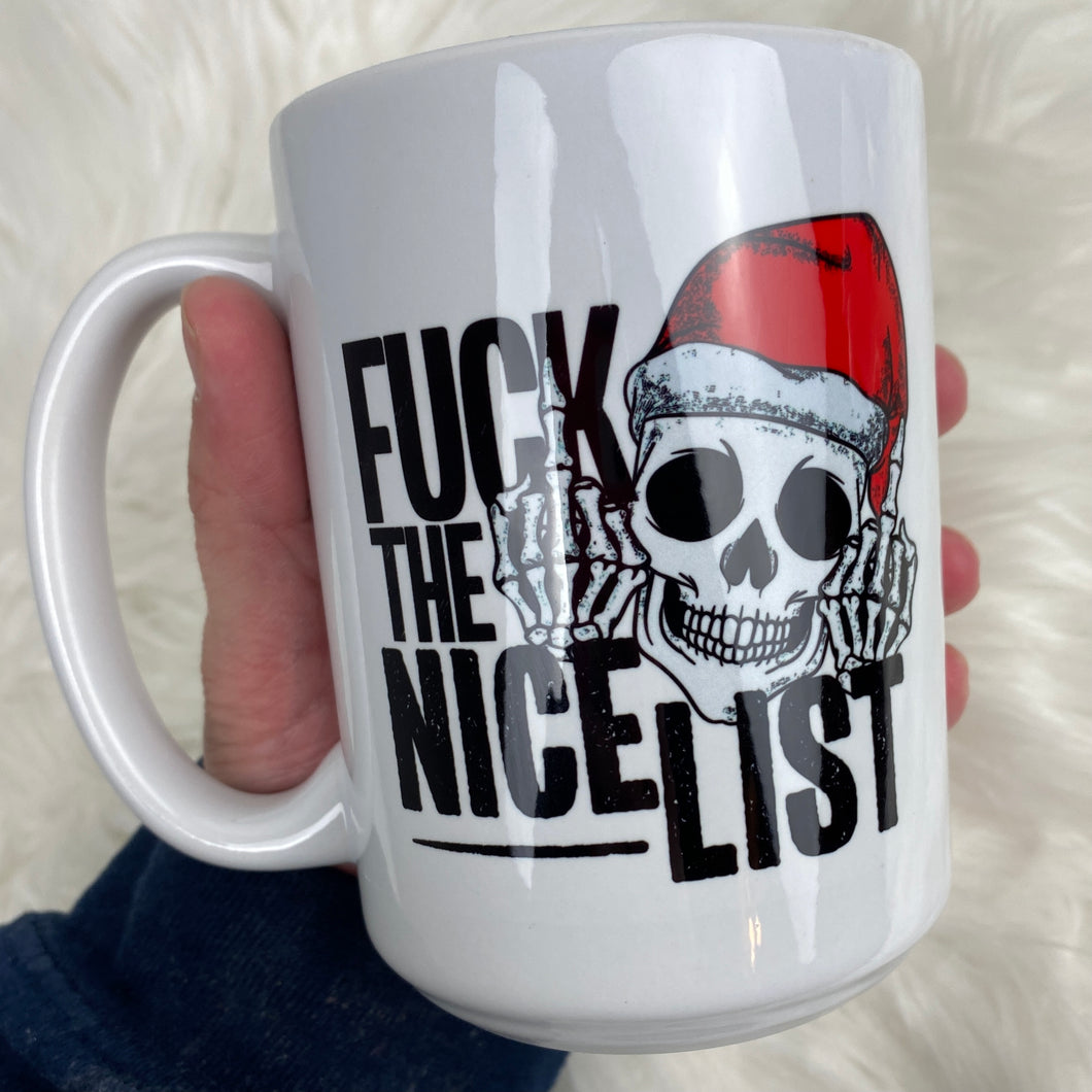 F The Nice List Coffee Mug