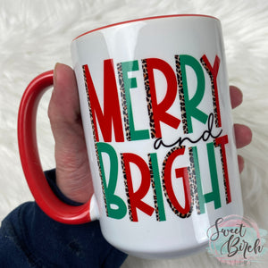 RTS Merry & Bright Leopard Coffee Mug