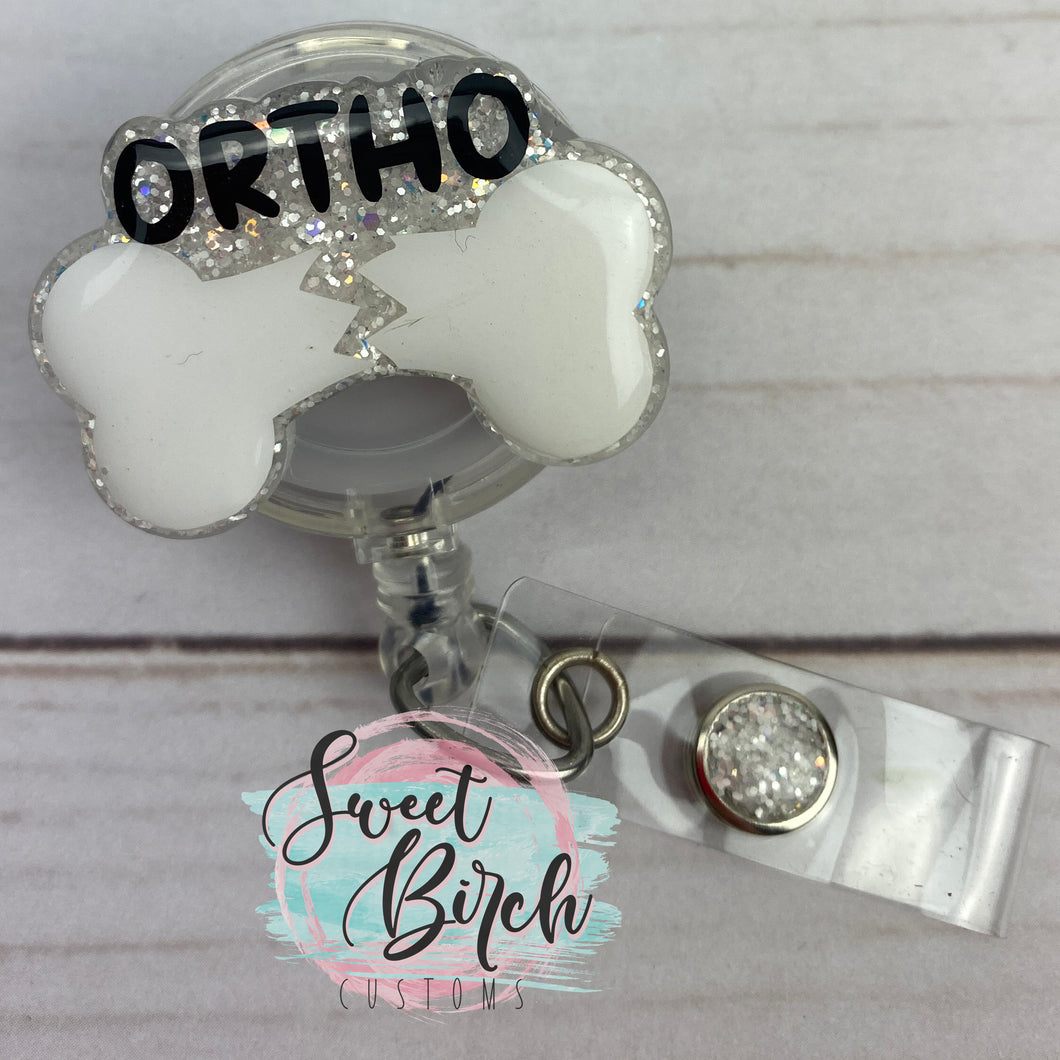 Ortho Glitter Badge Reel