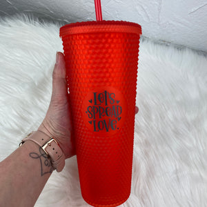 Spread Love Studded Tumbler