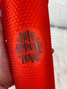 Spread Love Studded Tumbler