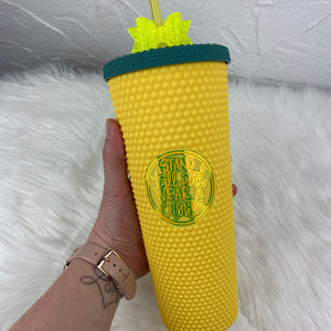 Stand Tall Pineapple Studded Tumbler