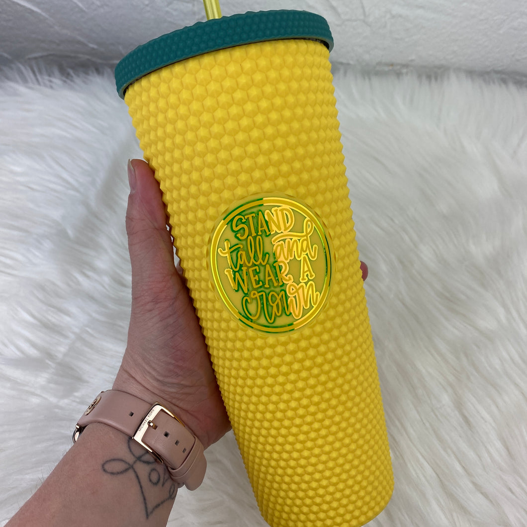 Stand Tall Pineapple Studded Tumbler